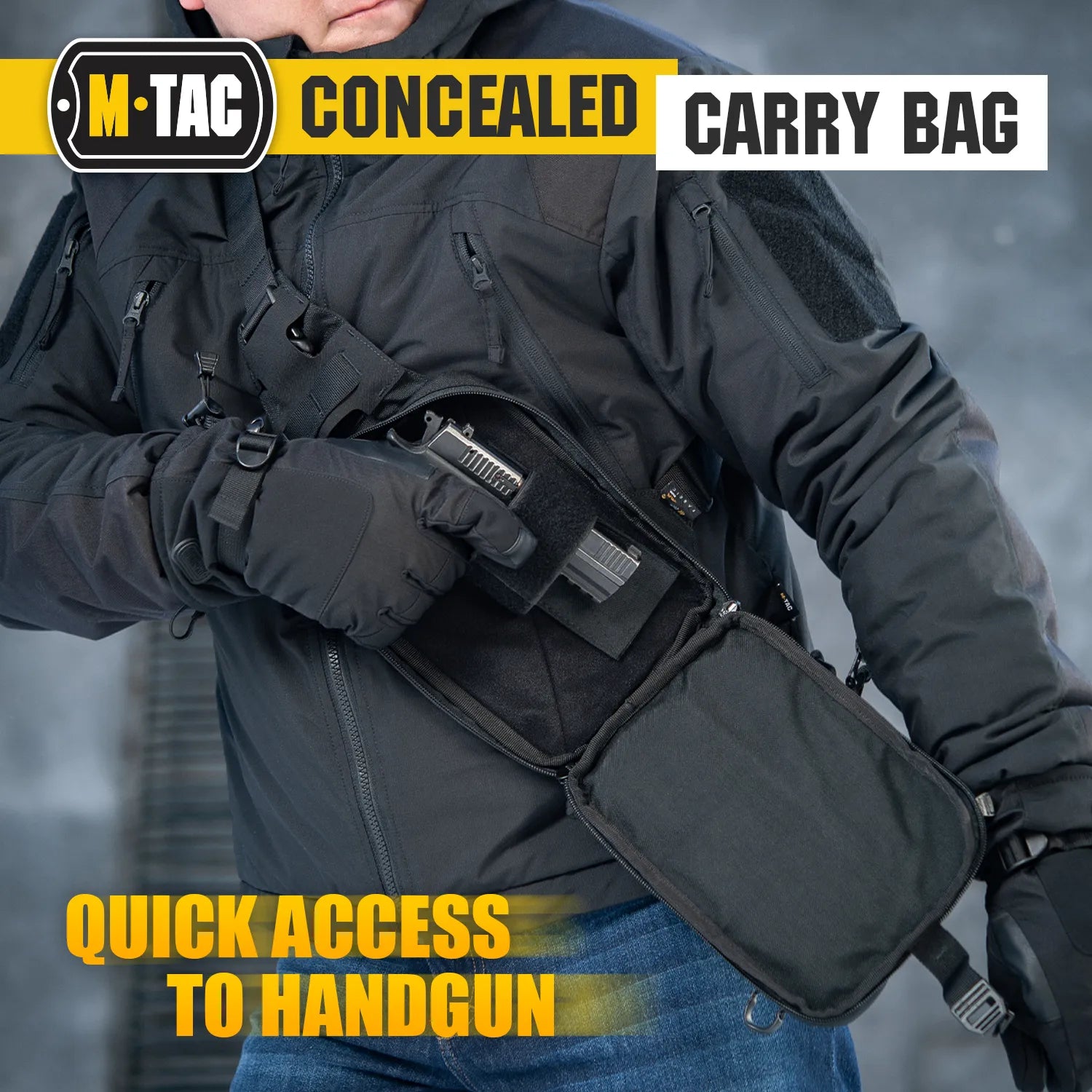 M-Tac Sling Pistol Bag Elite – Compact Concealed Carry Shoulder Bag