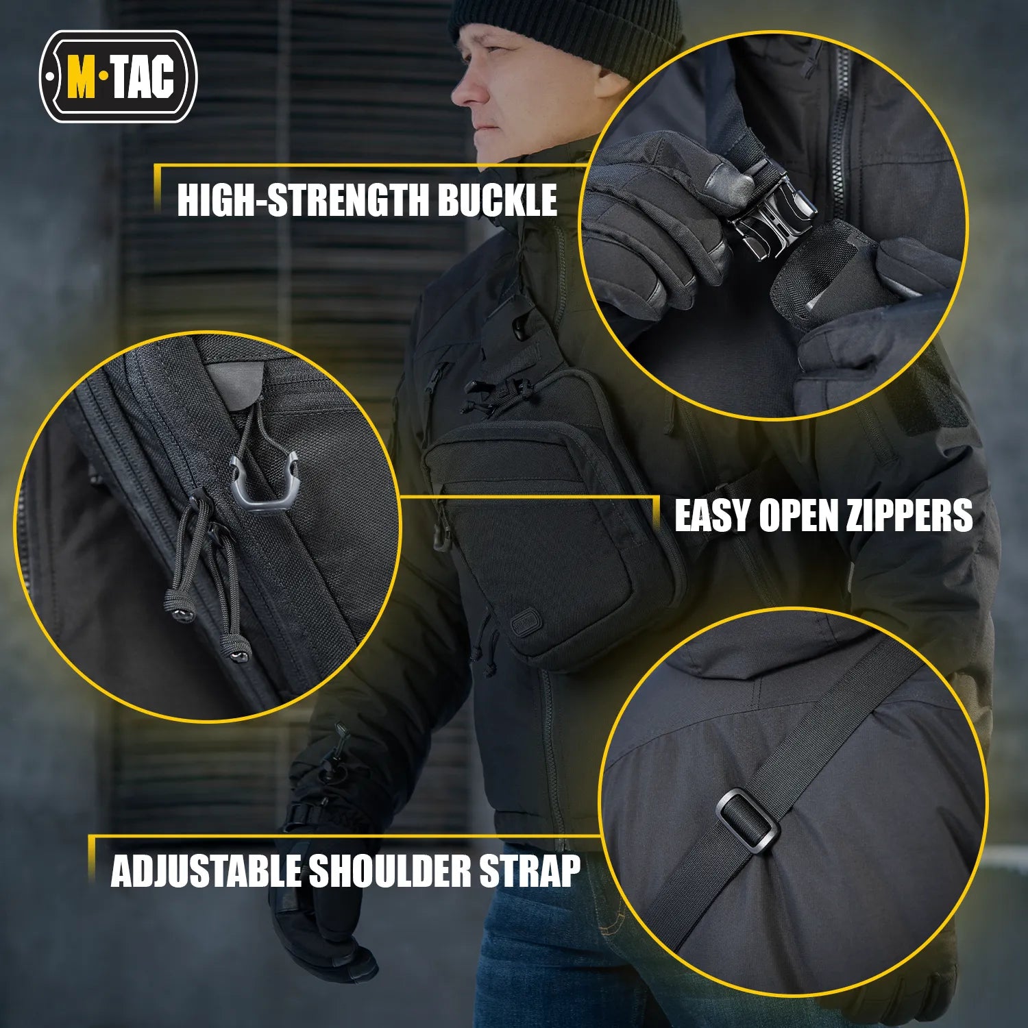 M-Tac Sling Pistol Bag Elite – Compact Concealed Carry Shoulder Bag