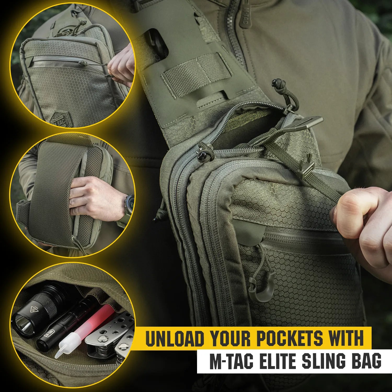 M-Tac Sling Pistol Bag Elite – Compact Concealed Carry Shoulder Bag