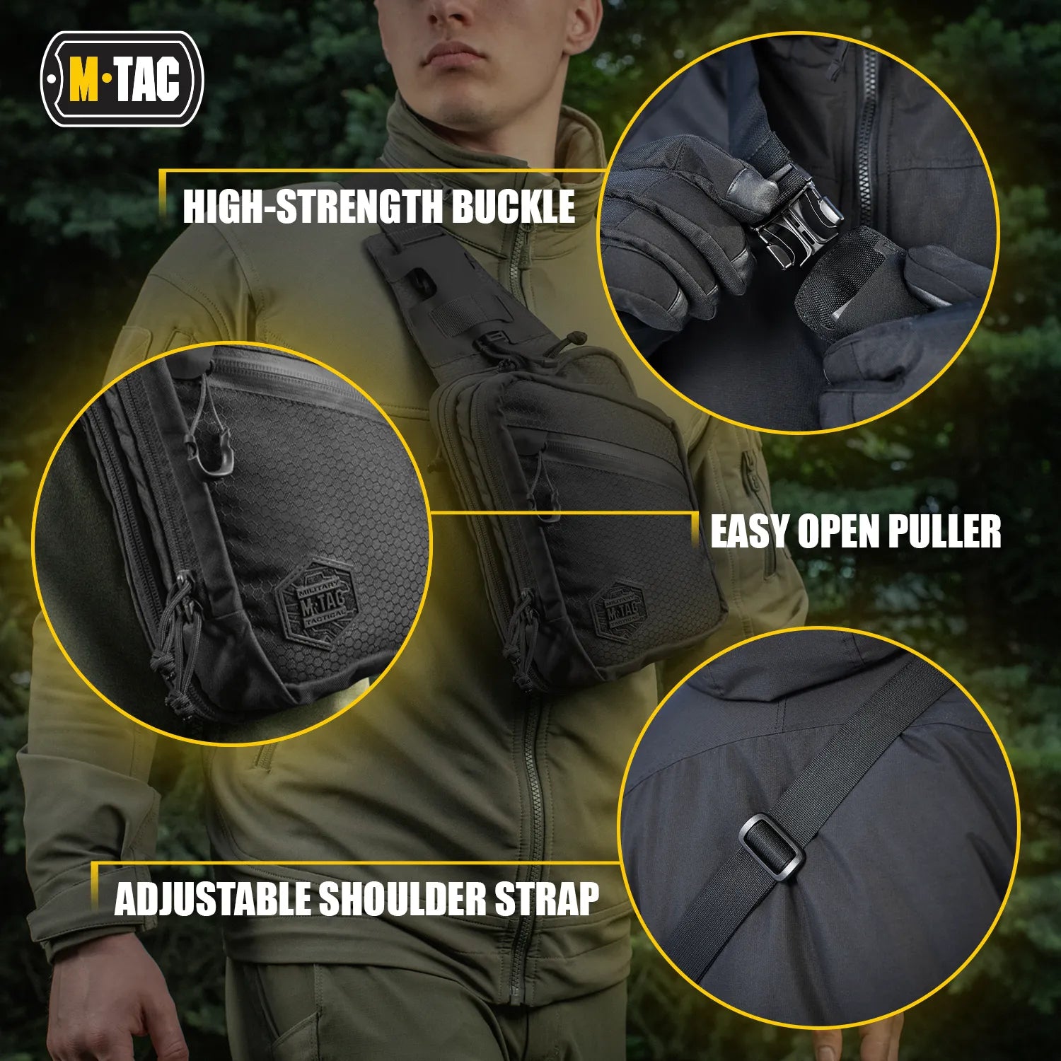 M-Tac Sling Pistol Bag Elite – Compact Concealed Carry Shoulder Bag