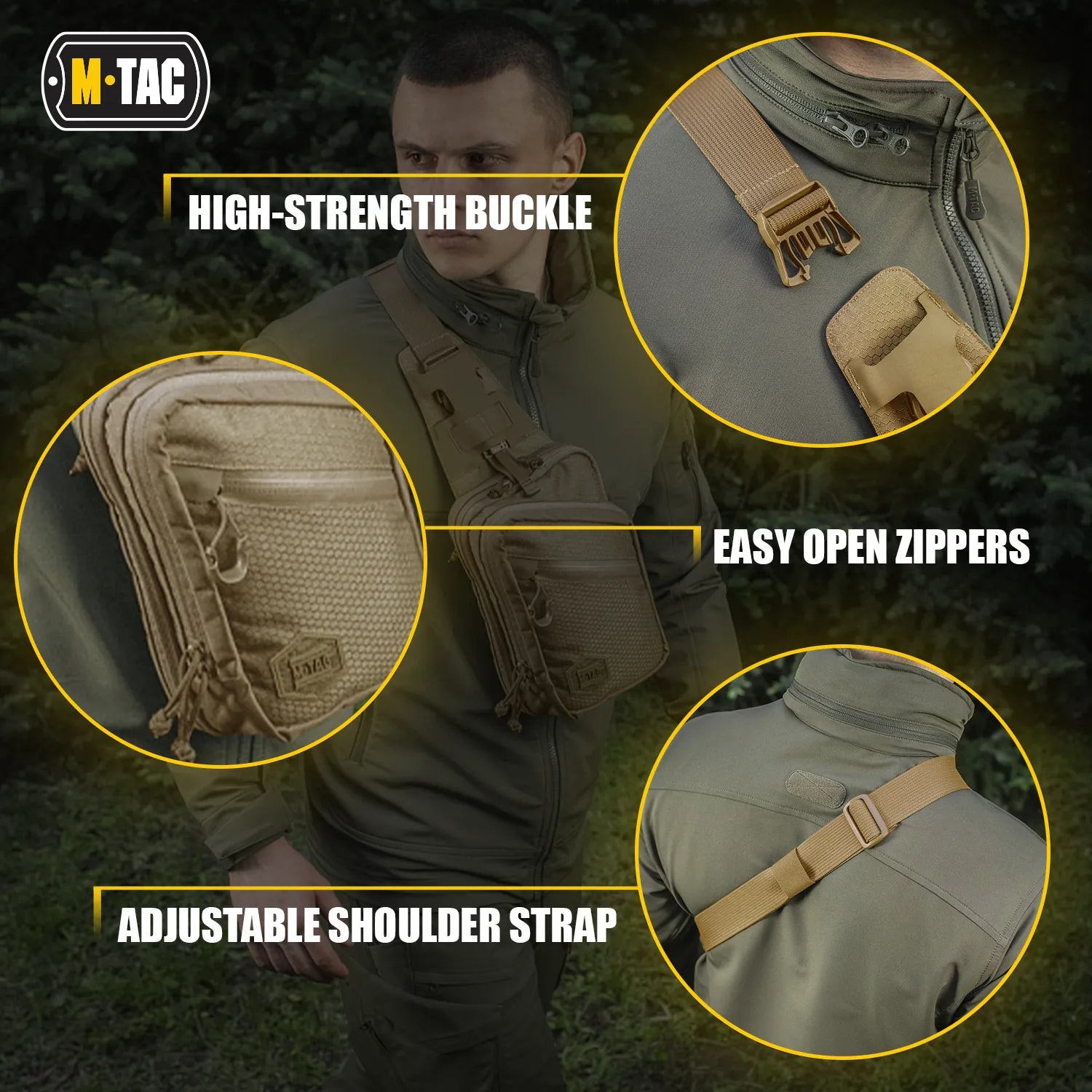 M-Tac Sling Pistol Bag Elite – Compact Concealed Carry Shoulder Bag
