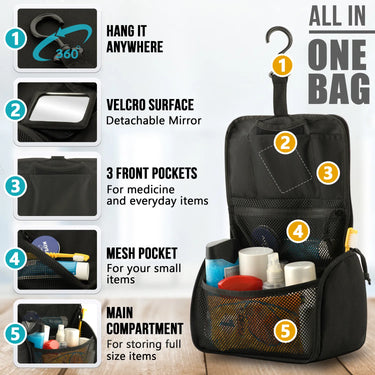 M-Tac Tactical Toiletry Bag – Compact Travel Hygiene Organizer