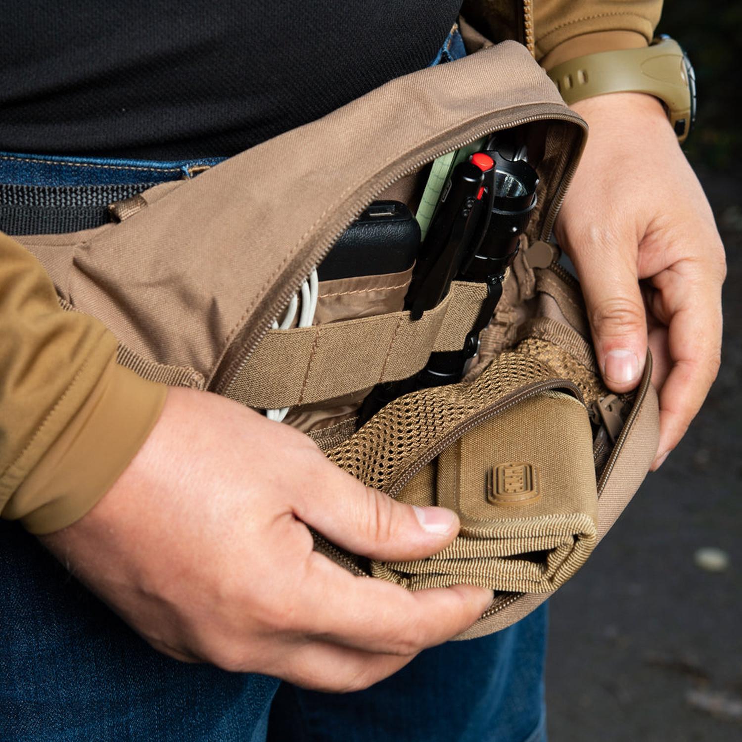 M-Tac Waist Pack Companion Large – Multi-Pocket Tactical Waist & Sling Bag