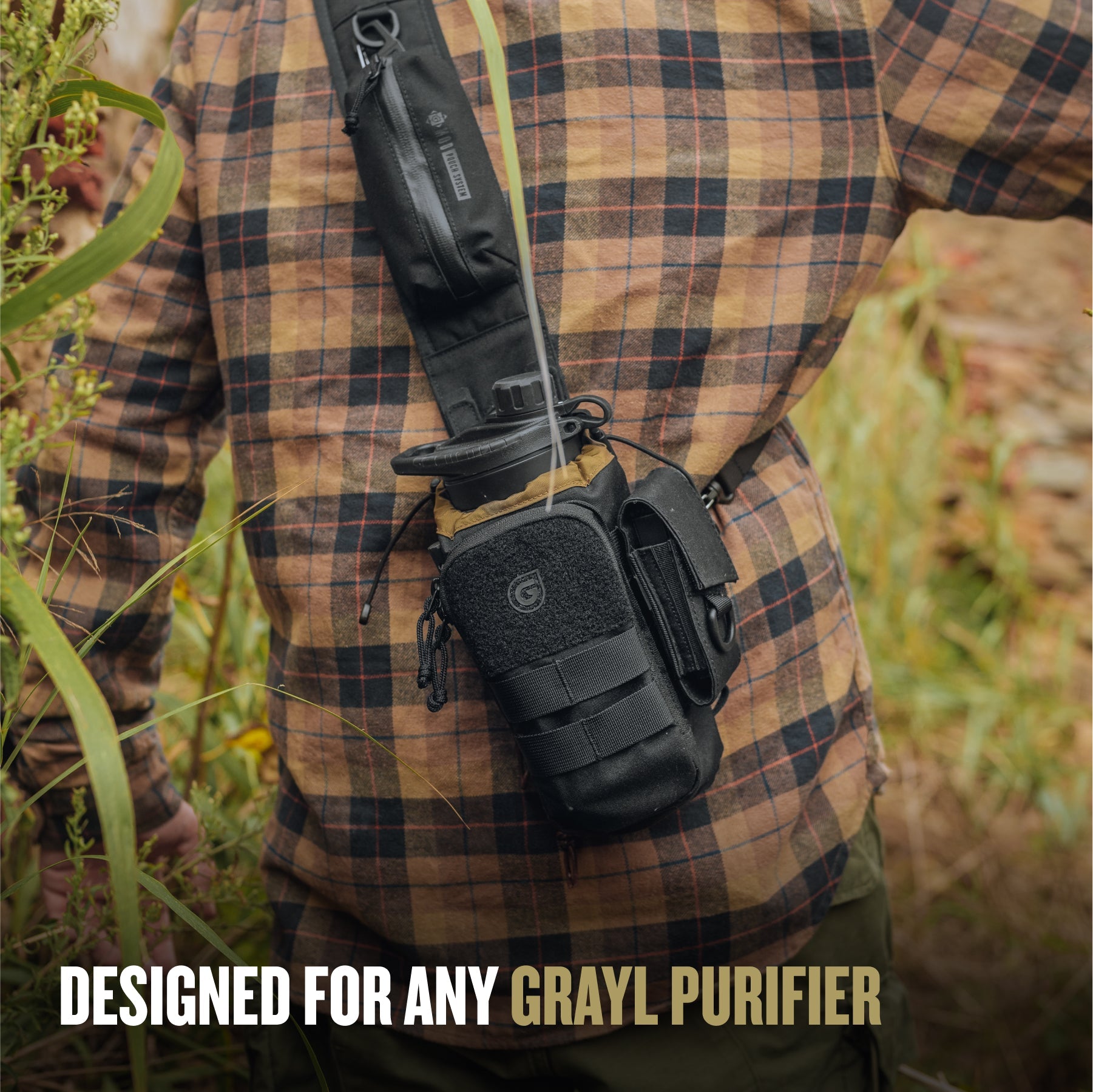 Grayl Mission Bottle Sling designed to carry any Grayl purifier