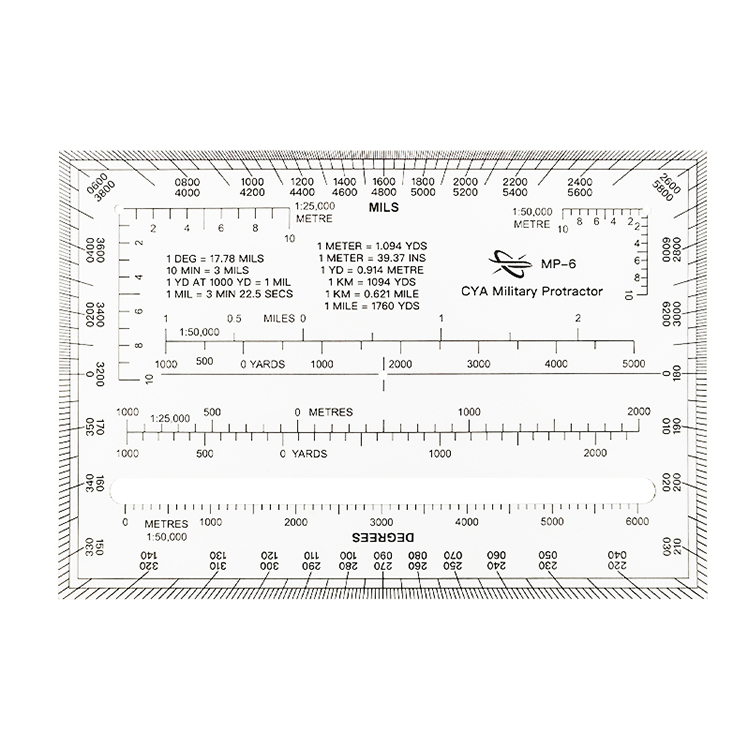 MP-6 Military-Style Map Protractor