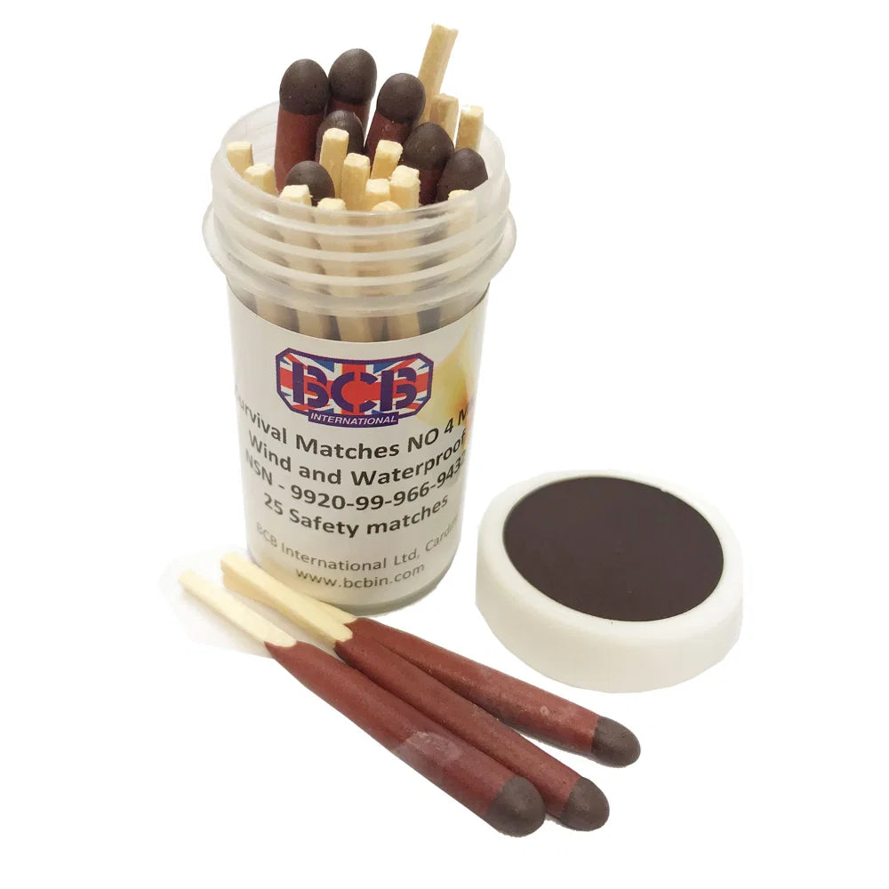Weatherproof Survival Matches (25 Count Tub)