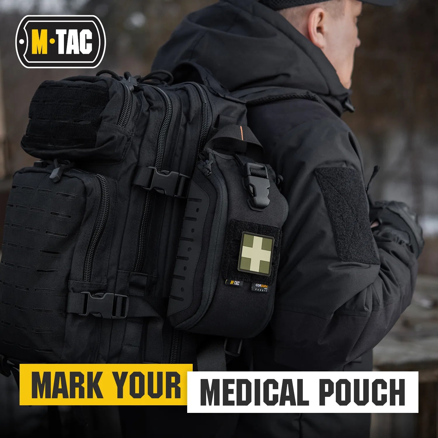 Medic Cross Square PVC Patch