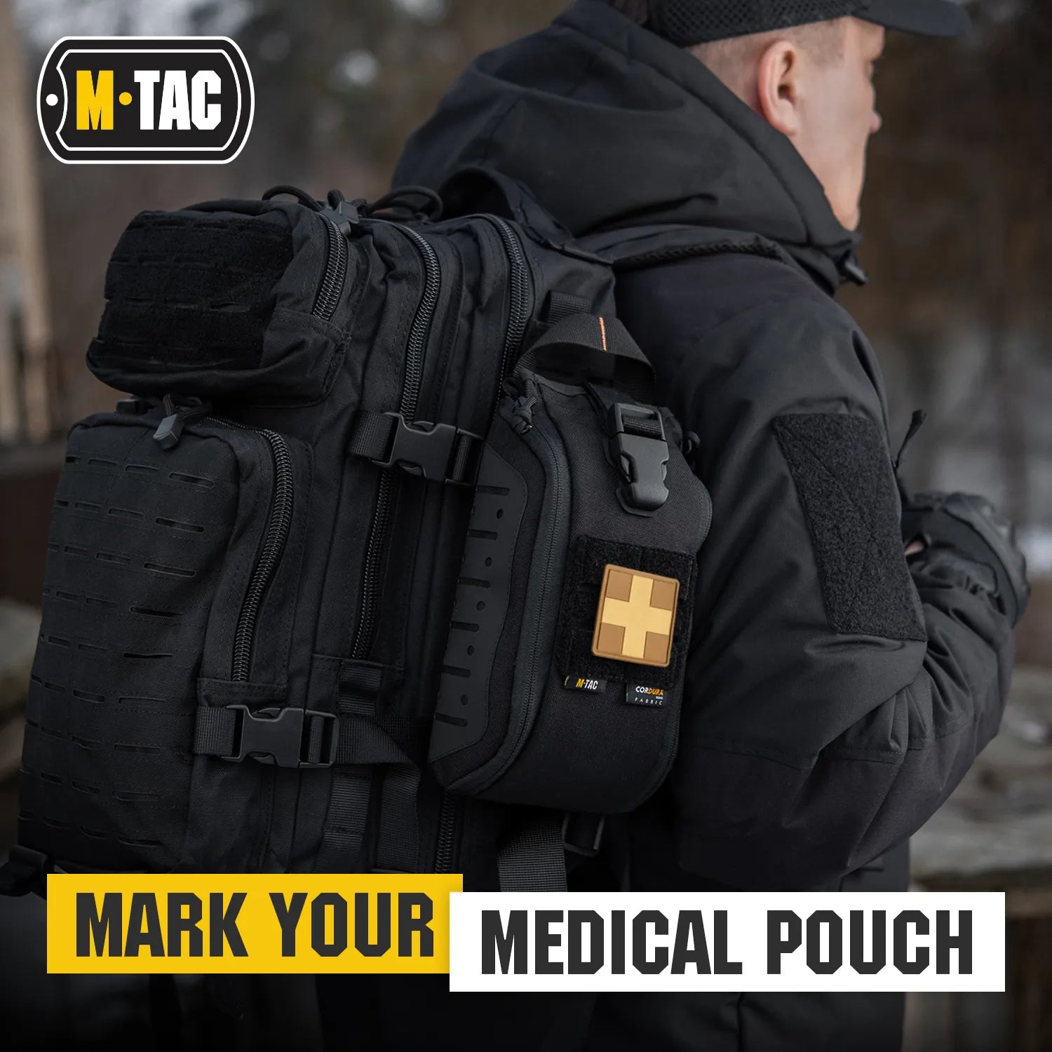 Medic Cross Square PVC Patch