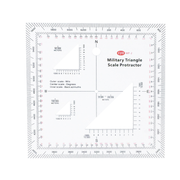 Military Map Protractor (GTA 5-2-12) - Coordinate Scale for Map Reading and Navigation