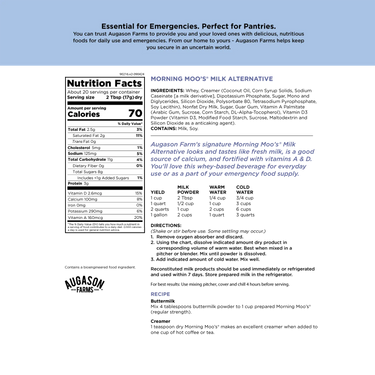 Morning Moo’s Milk Alternative Pouch, 20 Servings