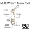 Multi Wrench Micro Tool : EDC Wrench Multi Tool