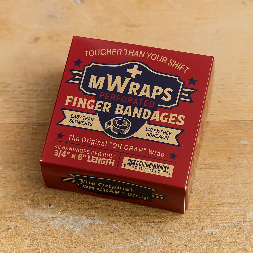 Mwraps™ Finger Bandages on a Roll – 48 Extra-Long, Wraparound Field Bandages