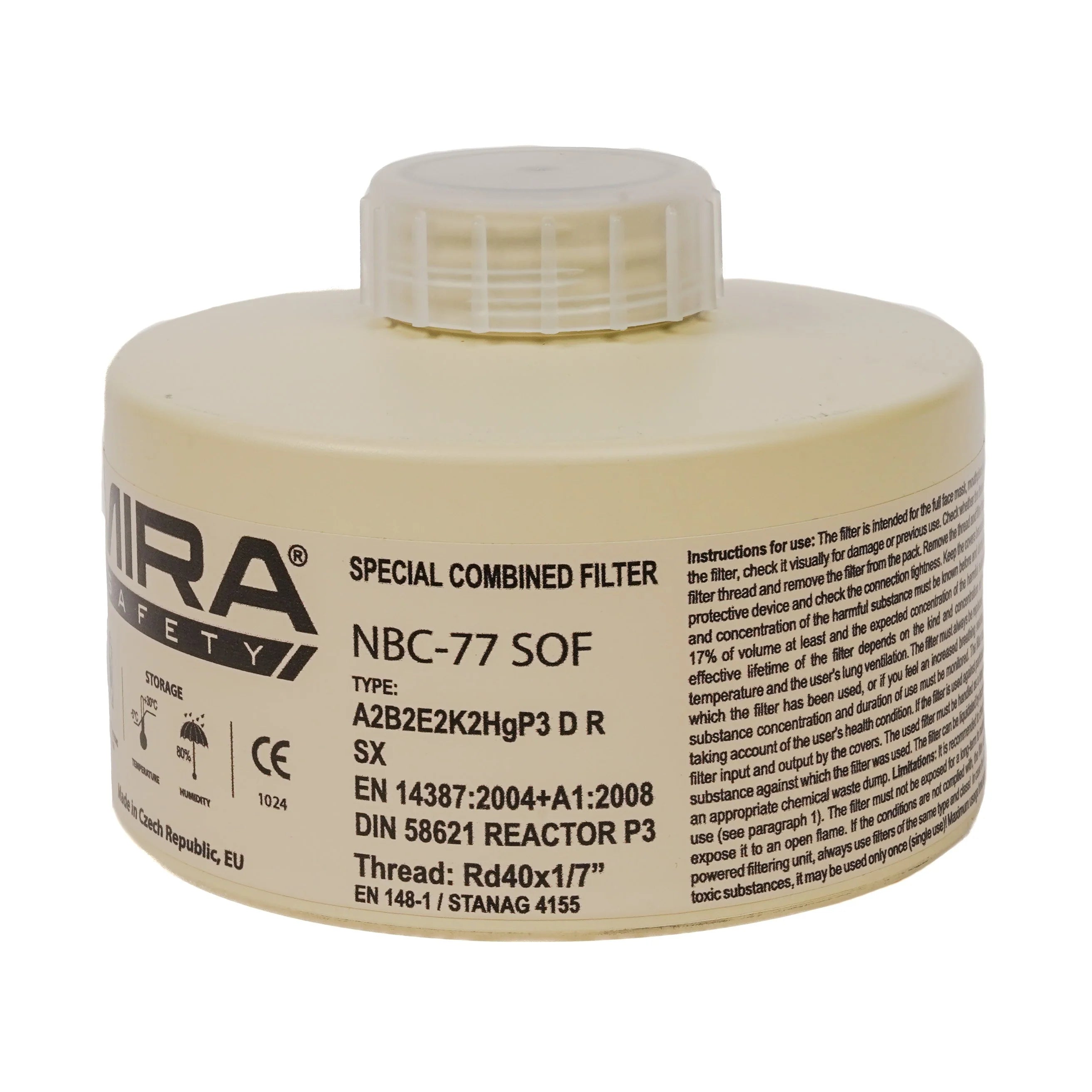 NBC-77 SOF® 40mm NATO Gas Mask Filter (CBRN)
