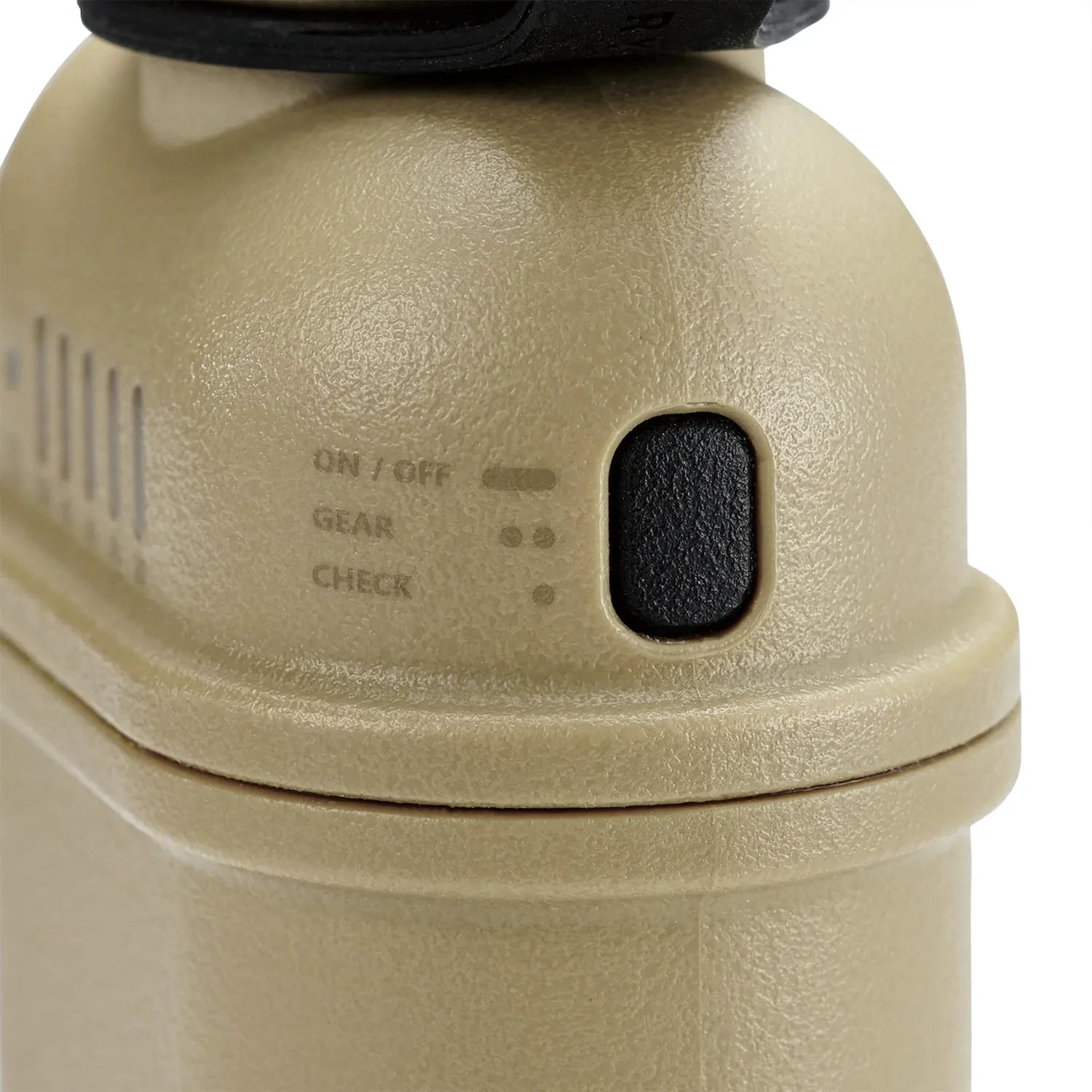 Rugged tan NESTOUT 10,000mAh power bank with black ON/OFF button and LED indicators.