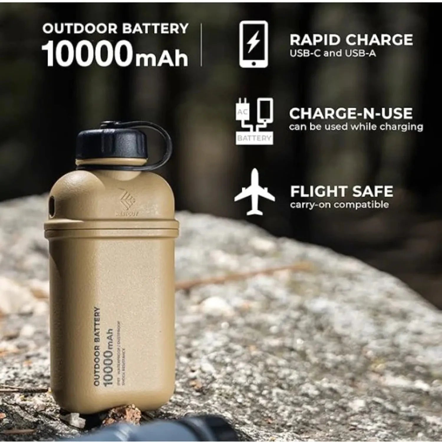 NESTOUT 10,000mAh Rugged Powerbank
