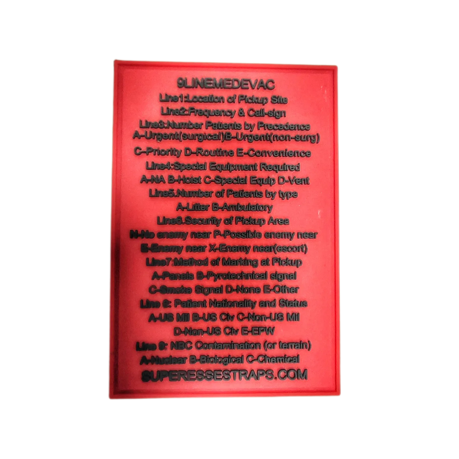 Nine Line MEDEVAC Storage Pocket Patch