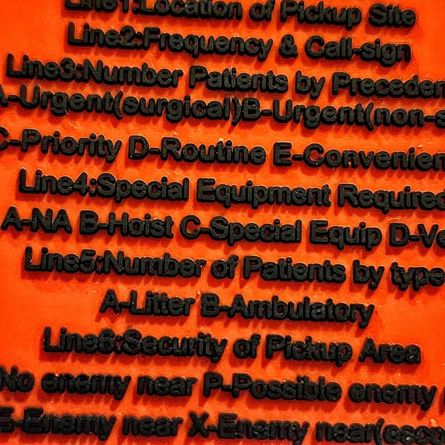 Nine Line MEDEVAC Storage Pocket Patch