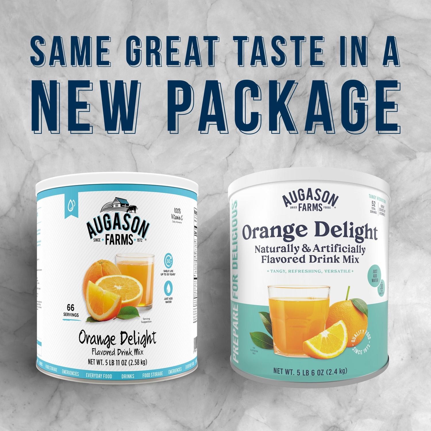 Orange Delight Drink Mix Can – 52 Servings