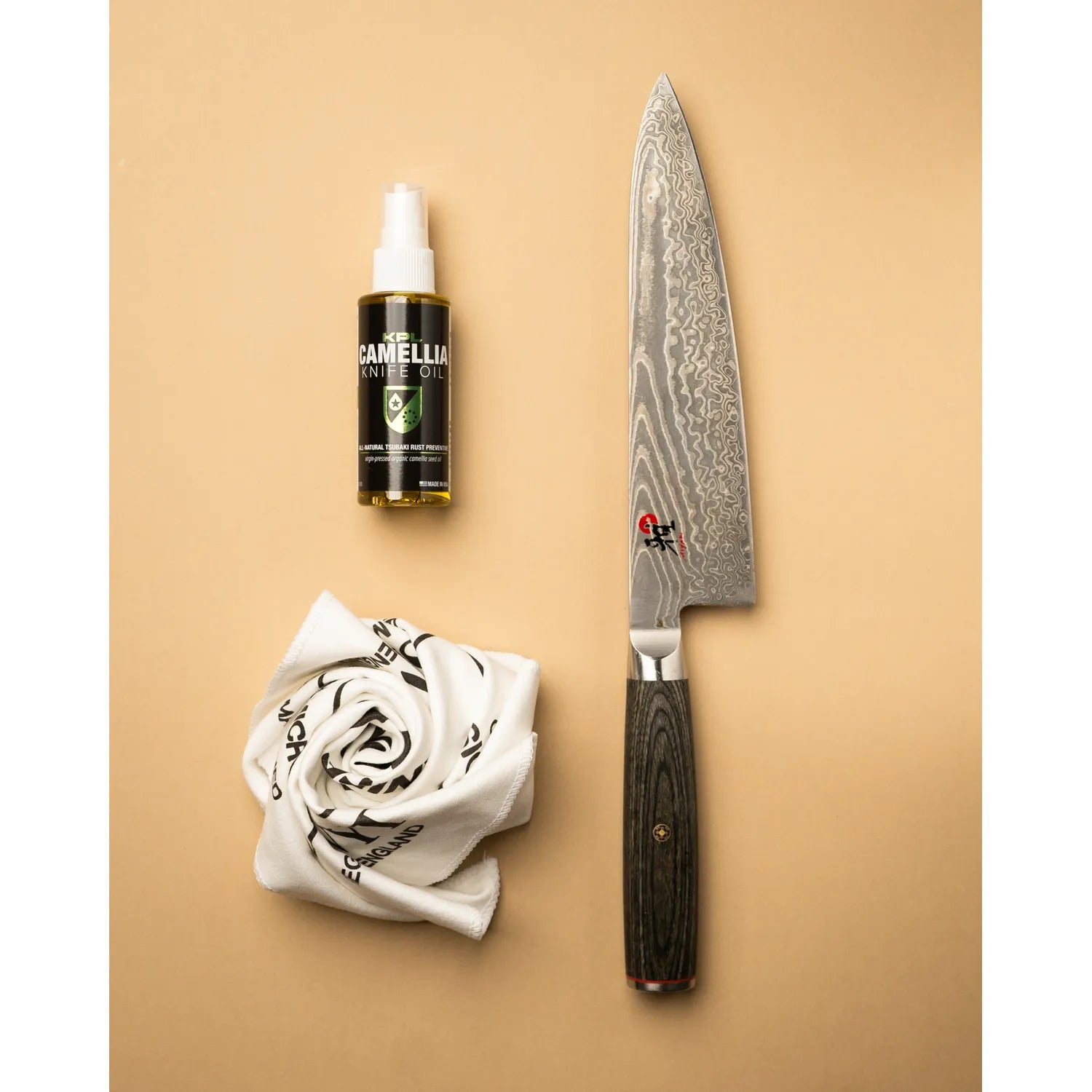Organic Camellia Kitchen Knife Oil - Carbon Steel and Cast Iron