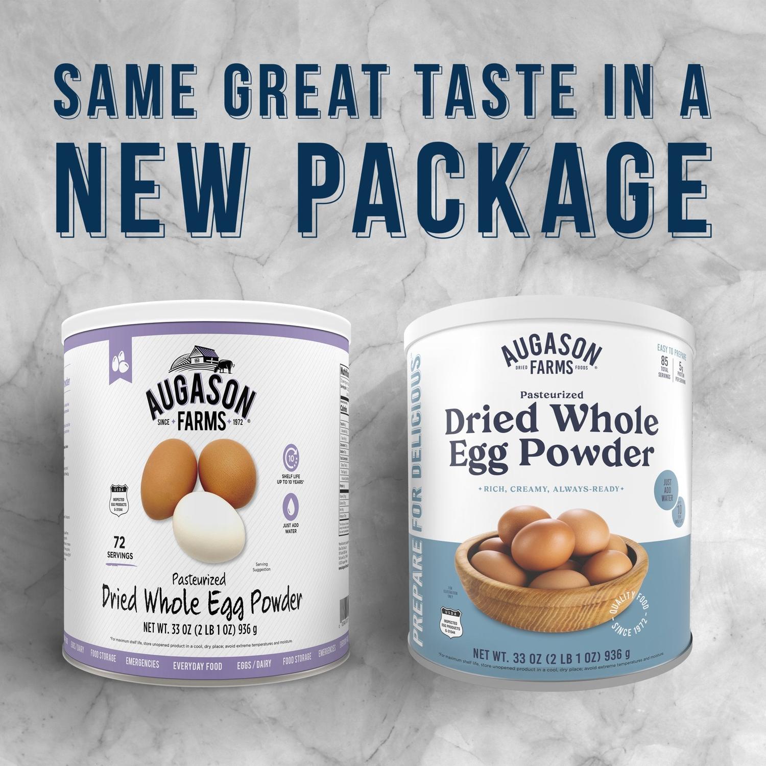 Pasteurized Dried Whole Egg Powder Can – 85 Servings