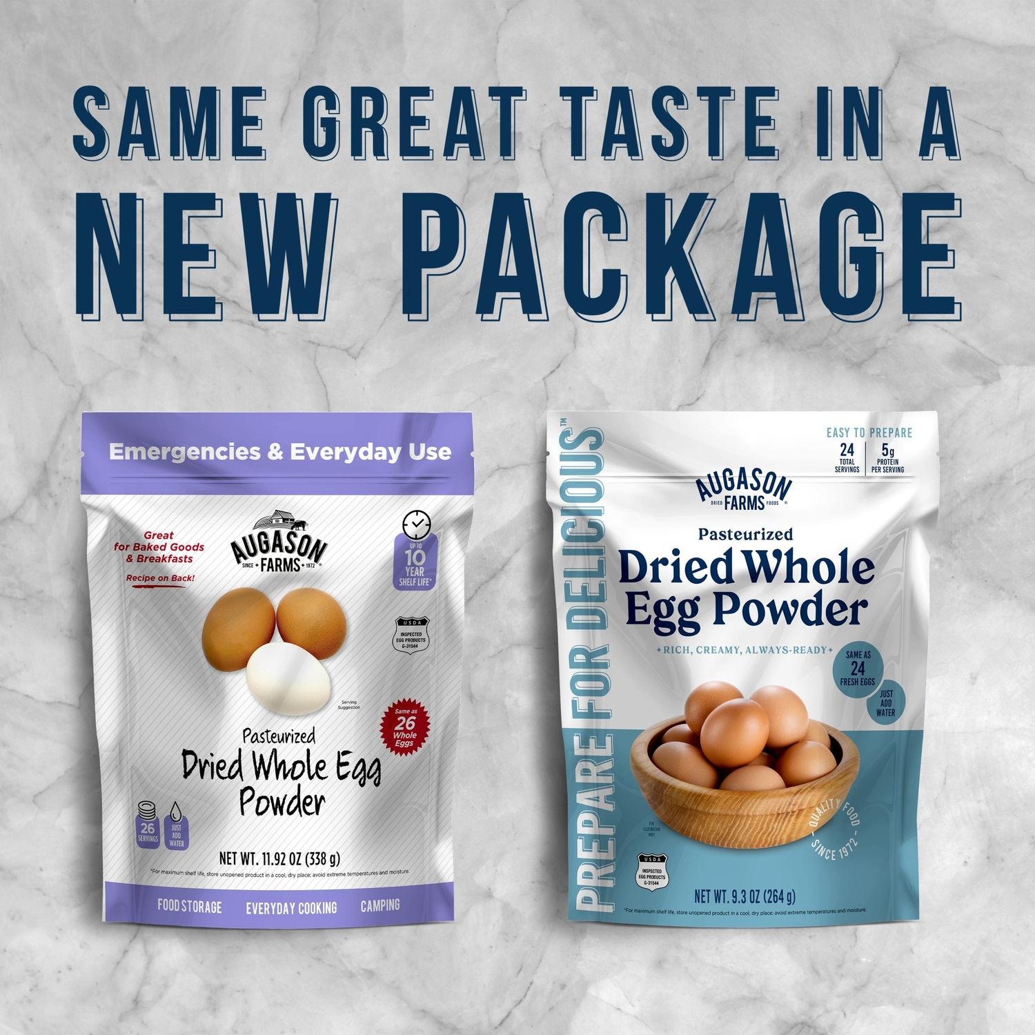 Pasteurized Dried Whole Egg Powder Pouch – 24 Servings