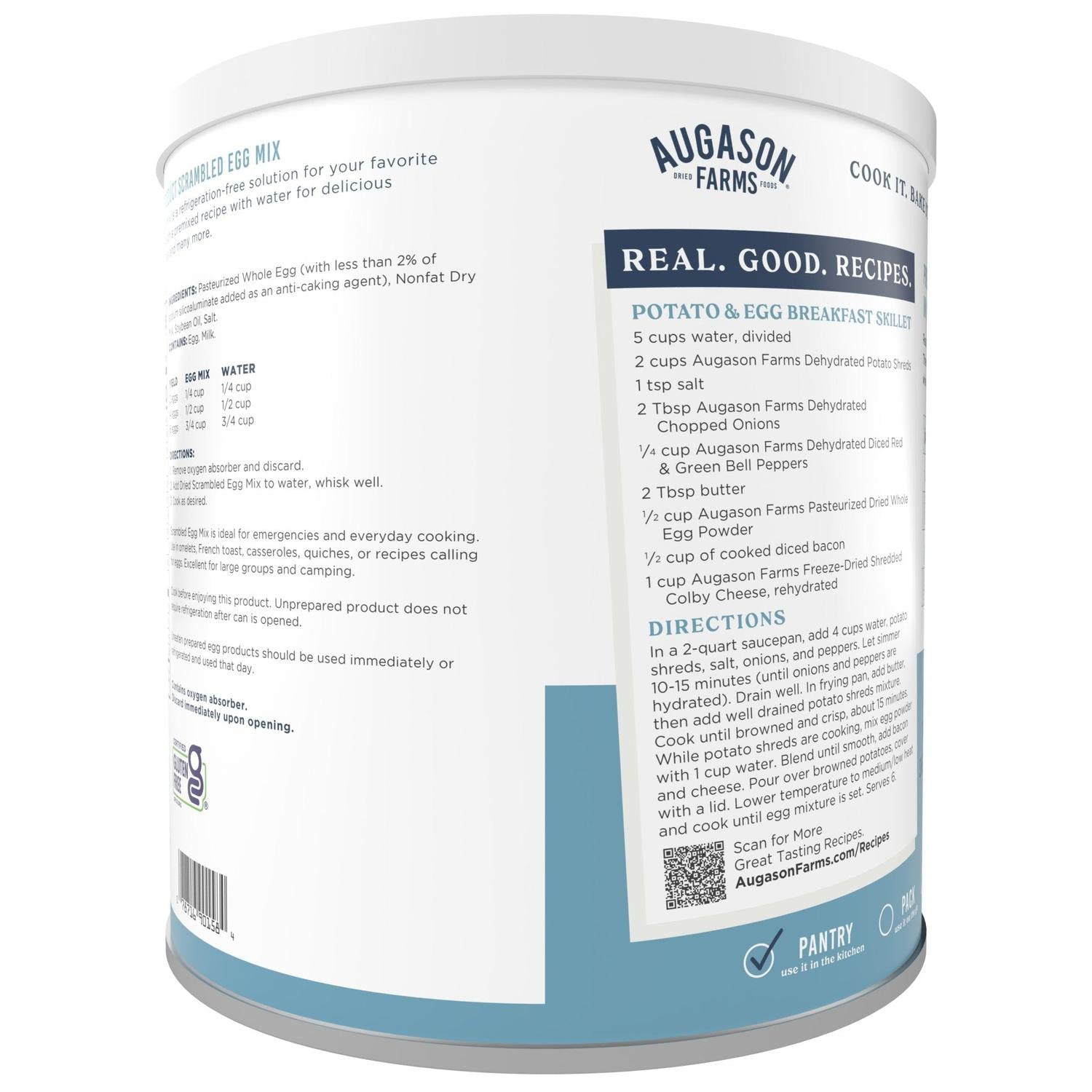Pasteurized Scrambled Egg Mix Can – 57 Servings