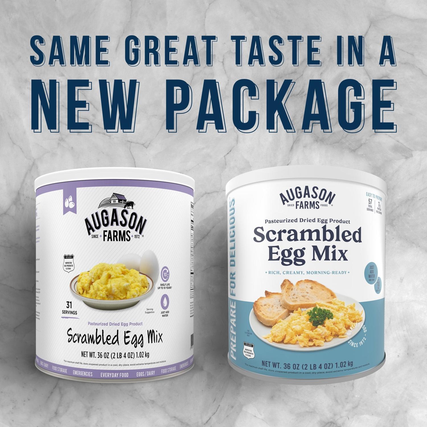Pasteurized Scrambled Egg Mix Can – 57 Servings