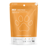 Orange My Medic Pet Med Pack first aid kit with white paw print logo.