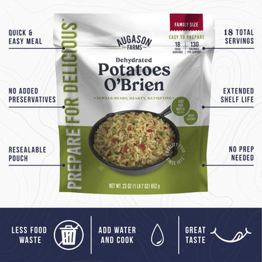 Potatoes O'Brien Family Size Pouch, 18 Servings