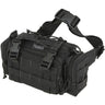 Black Maxpedition Proteus Versipack, a compact 1000D nylon modular field pack with PALS webbing.