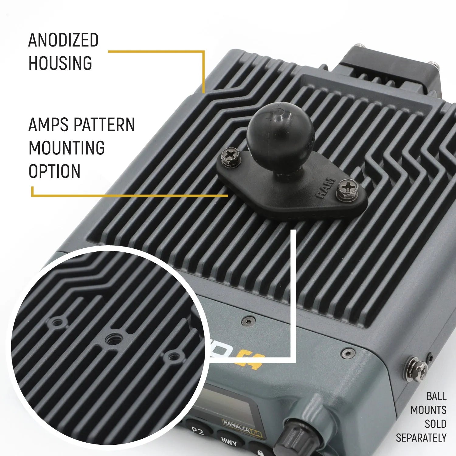 Radio Kit Lite - Rambler G4 GMRS Band Mobile Radio with Stealth Antenna