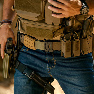 Ranger Green Laser Cut MOLLE Battle Belt – Complete Kit