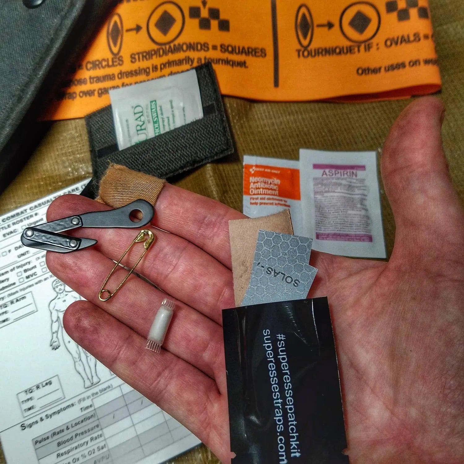 Rescue Patch Kit – Covert Storage Morale Patch with Emergency Supplies