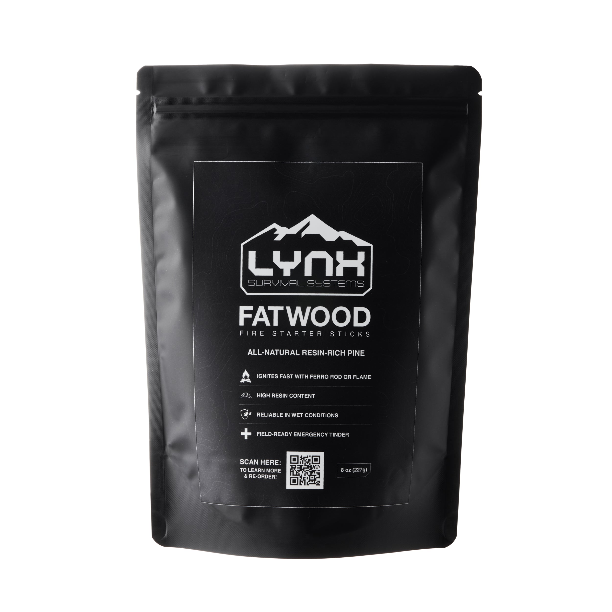 Fatwood Fire Starter Sticks – All-Natural Resin-Rich Fire Tinder (8 oz)