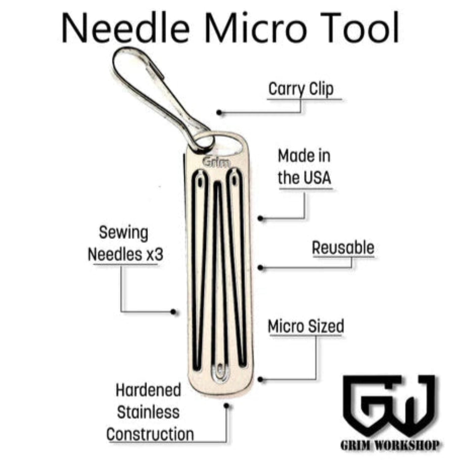 Sewing Needle Micro Tool: Mini Sewing Kit