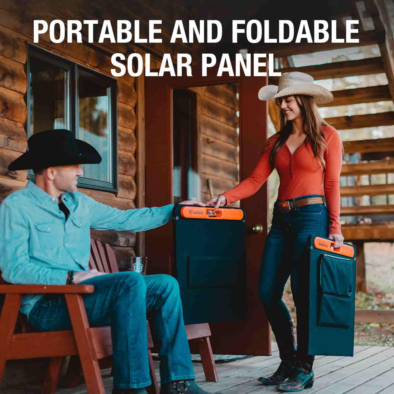 SolarSaga 100W – Bifacial Foldable Solar Panel with USB Ports & DC Adapter