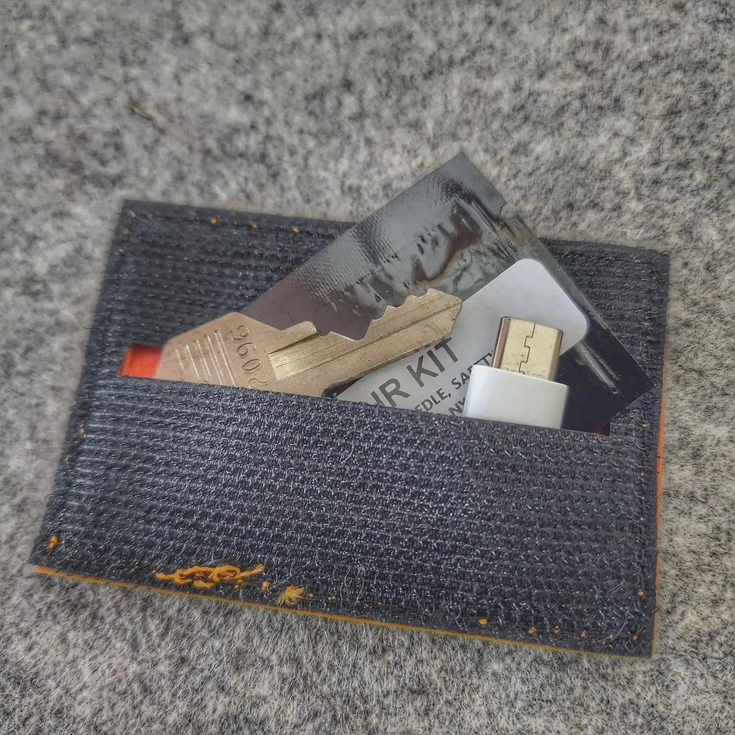 Storage Pocket Patch: Emergency Comms with Radio Frequency/Channel and Telephone Contact Numbers, ICE Card