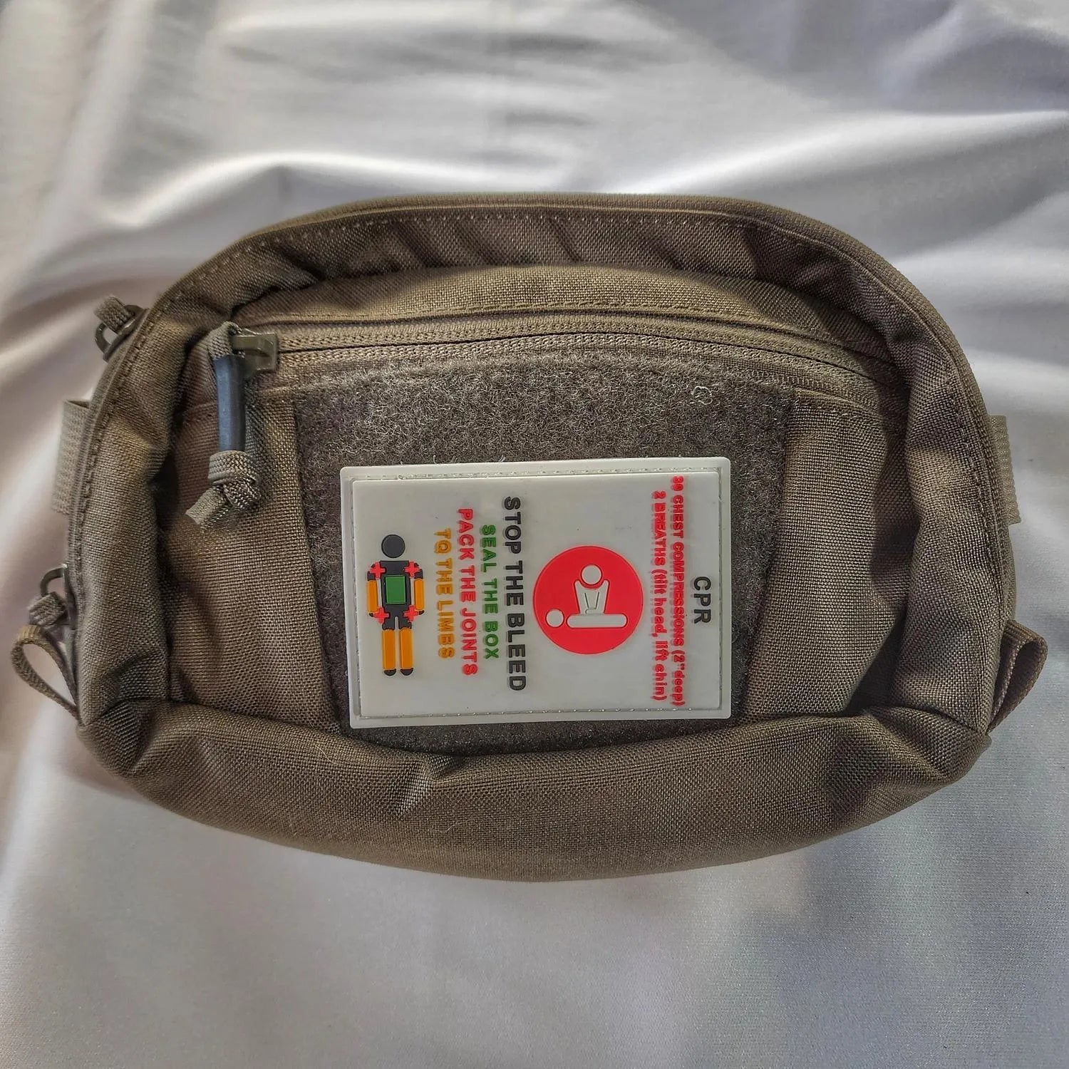 Superesse Straps Stop Bleed & CPR Storage Pocket Patch – First Aid Quick Reference