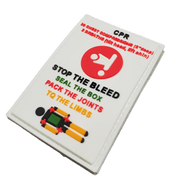 Superesse Straps Stop Bleed & CPR Storage Pocket Patch – First Aid Quick Reference