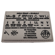 Superesse Straps Storage Pocket Patch – Survival Signals & Markings Reference