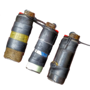 Survival Kit Lighter - Fire Starter outfitted with supplies.