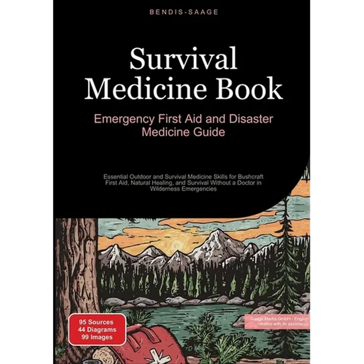 Survival Medicine Book: Emergency First Aid and Disaster Medicine Guide: Essential Outdoor and Survival Medicine Skills for Bushcraft First Aid, Natur - Paperback
