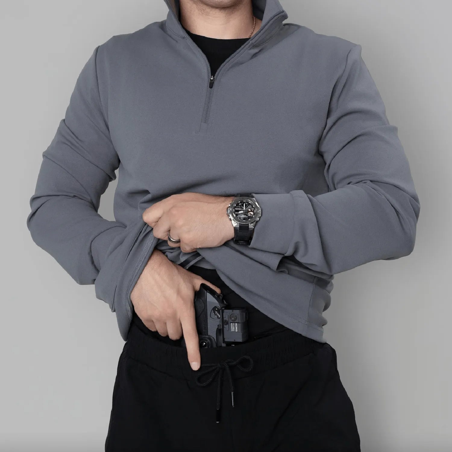 Tactical Durable Quarter Zip – Concealed Carry Pullover