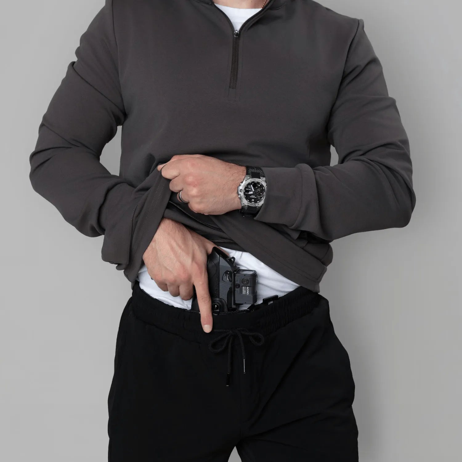 Tactical Durable Quarter Zip – Concealed Carry Pullover