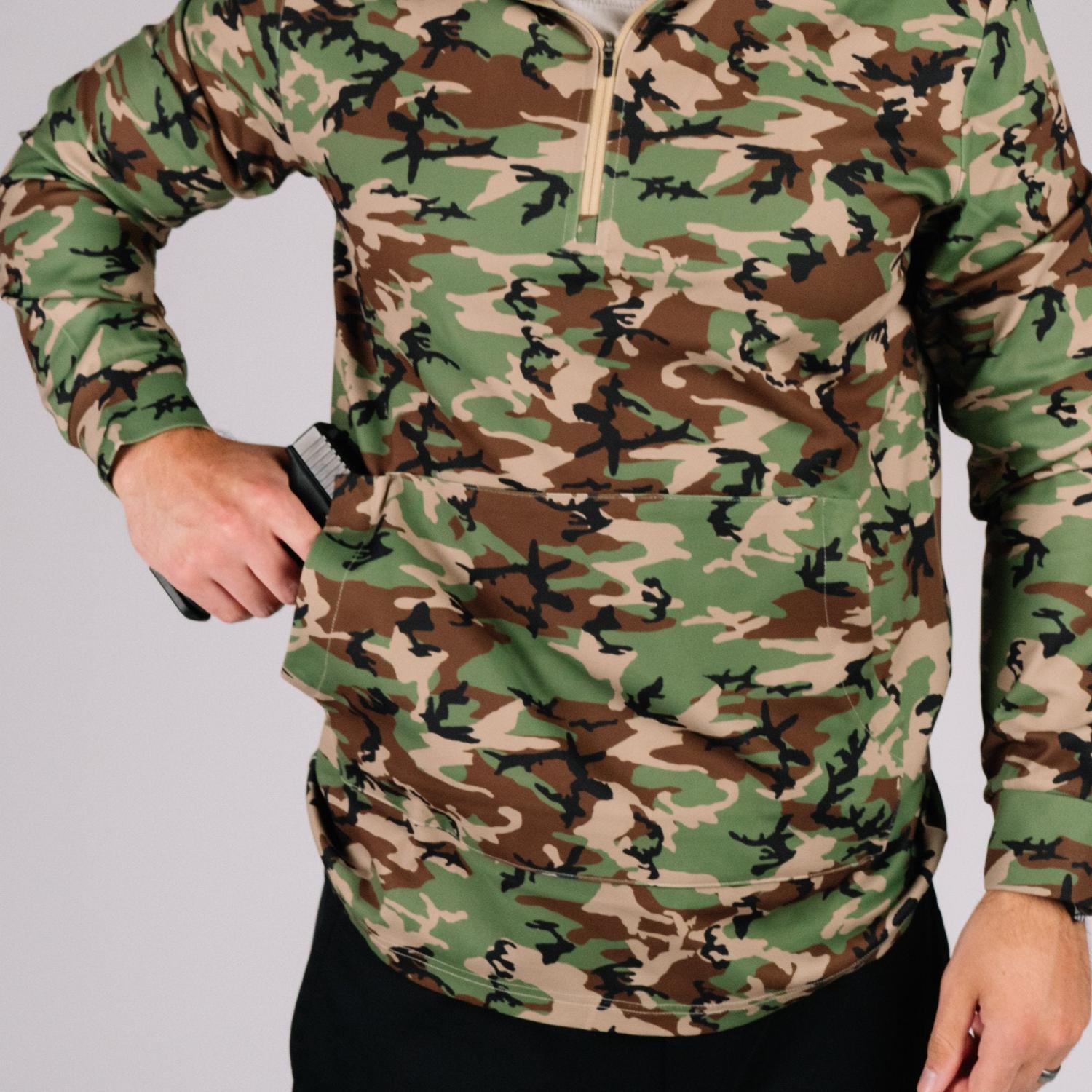 Tactical Durable Quarter Zip – Concealed Carry Pullover