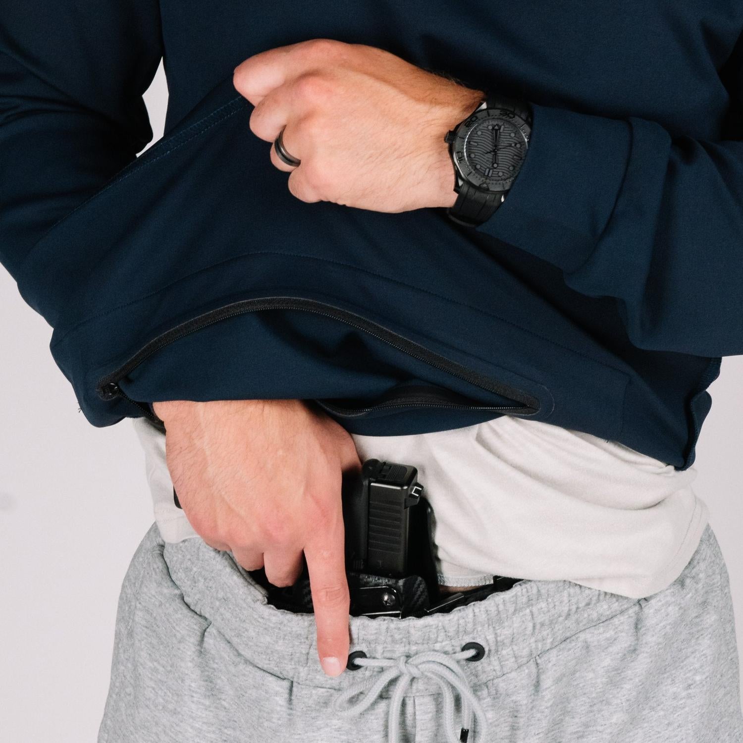 Tactical Durable Quarter Zip – Concealed Carry Pullover