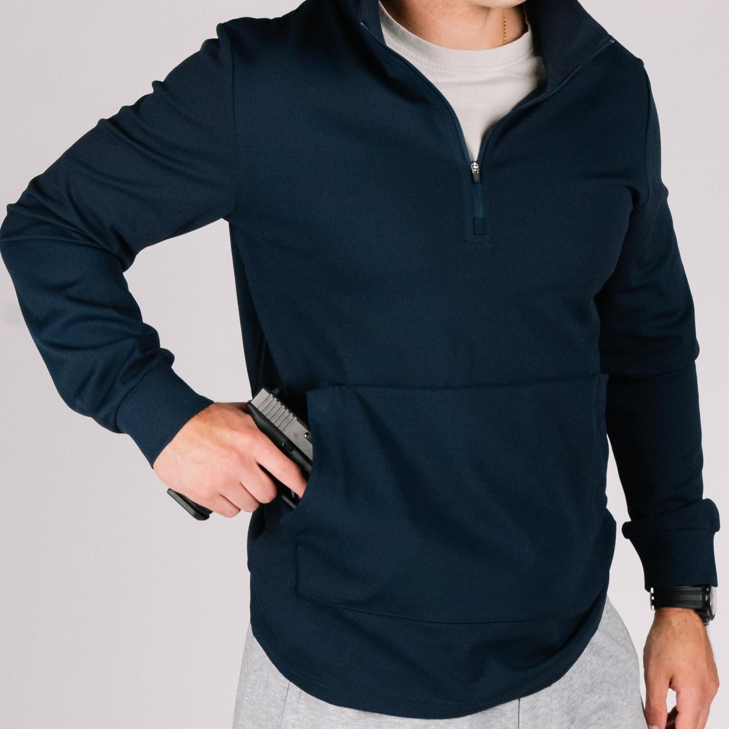 Tactical Durable Quarter Zip – Concealed Carry Pullover