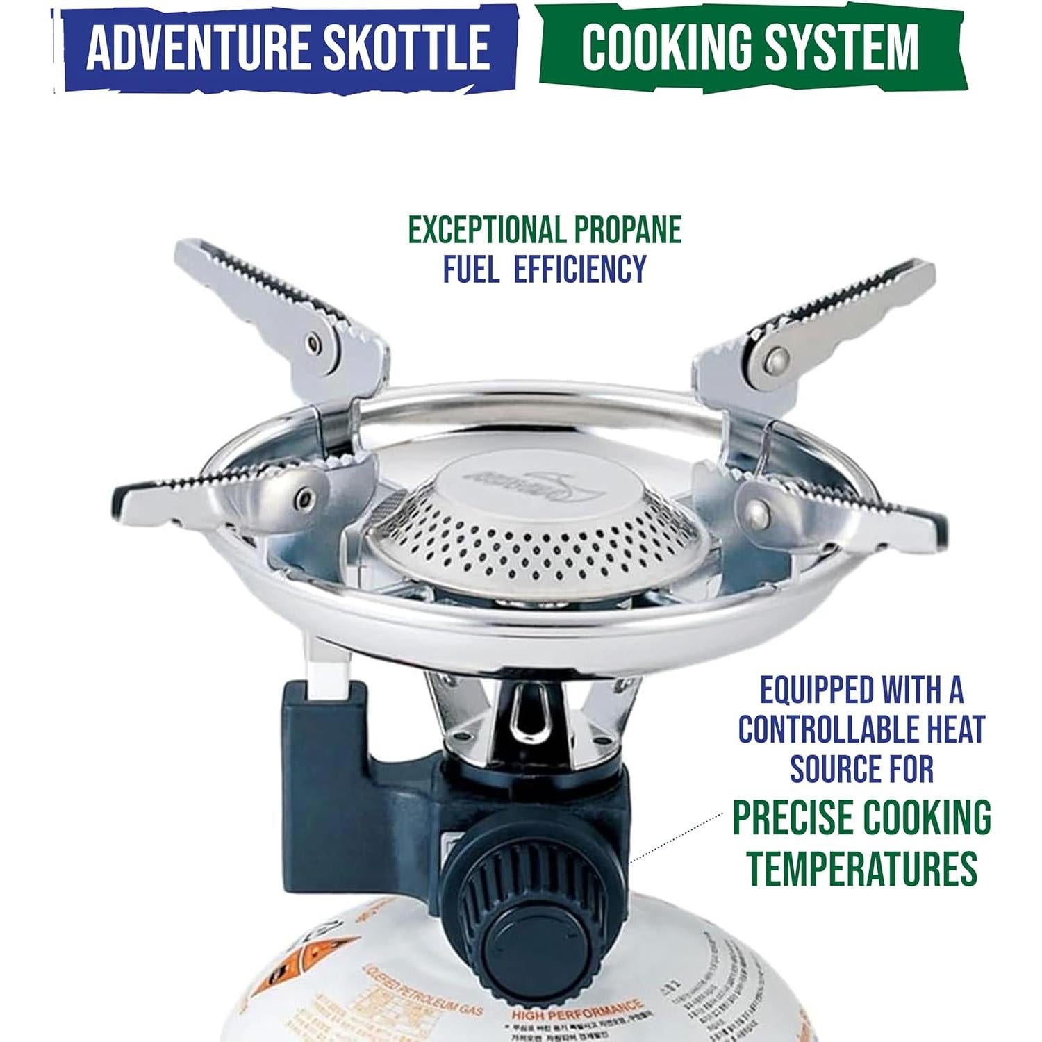 TemboTusk Adjustable Leg Skottle Grill Kit