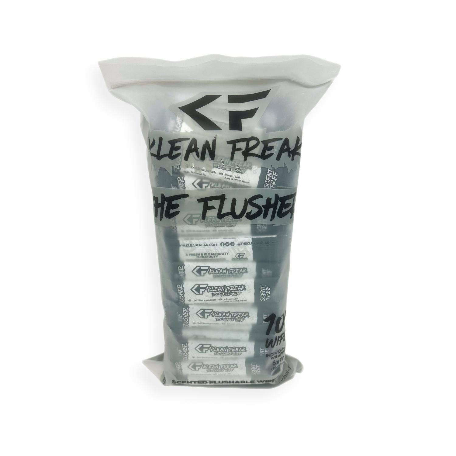 The Flusher - 100 Pack - Flushable Wipes