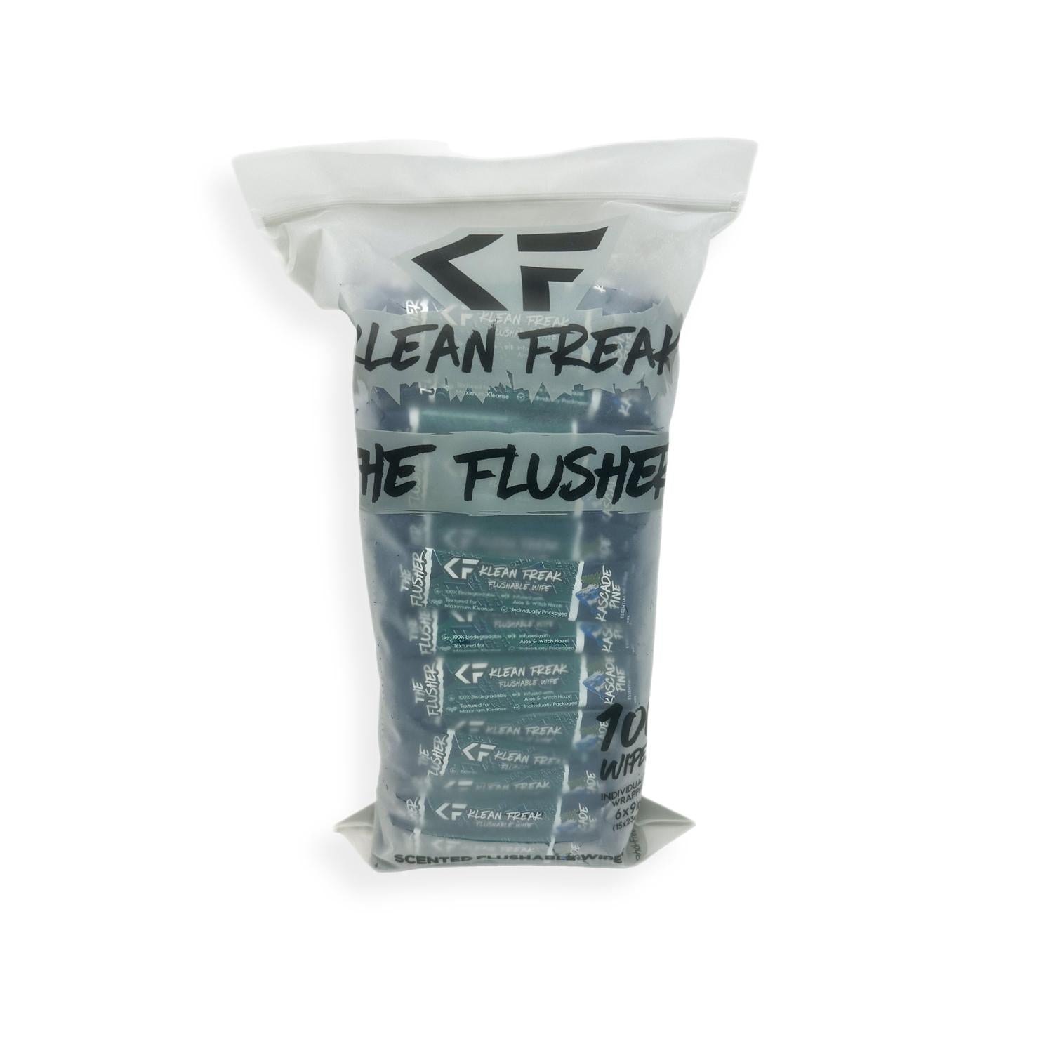 The Flusher - 100 Pack - Flushable Wipes